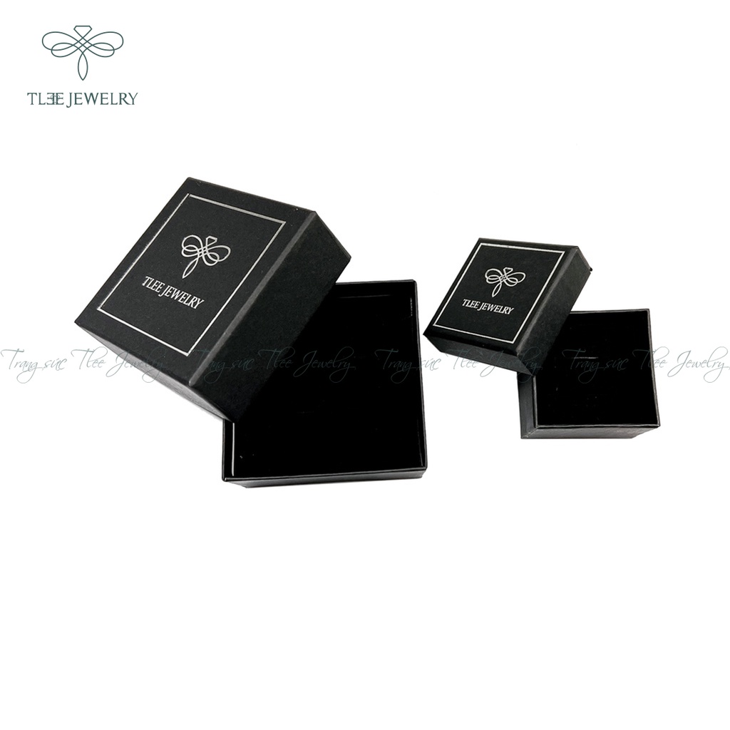 Hộp trang sức TLEE đựng nhẫn bạc, vòng cổ, lắc tay, chân cao cấp NCJ PK002