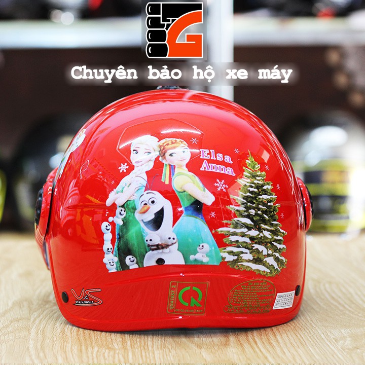 [GIÁ HỦY DIỆT] Nón bảo hiểm trẻ em nửa đầu có kính dành cho bé 3-6 tuổi - V&amp;S Helmet - Nhiều màu