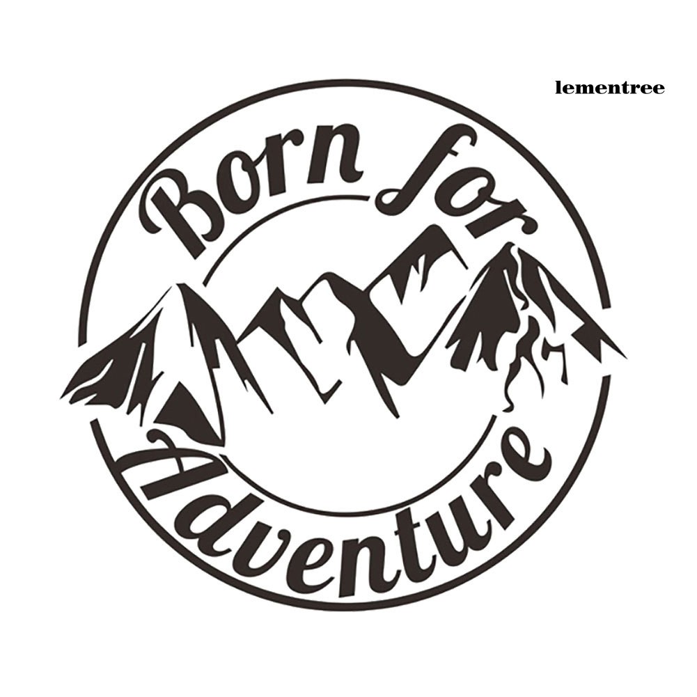 Miếng Dán Trang Trí Xe Hơi / Xe Tải In Chữ Born For Adventure Độc Đáo