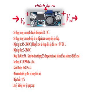 mạch hạ áp 3A (Module BUCK DC-DC 3A 4.5-30V)