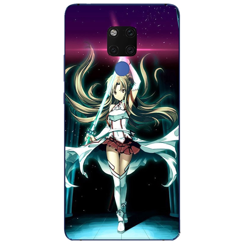 Xiaomi Mi 10 10T Pro Lite Sword art online Cartoon Phone Case Redmi 9 9A 9C Note 9 9S Pro silicone Cover