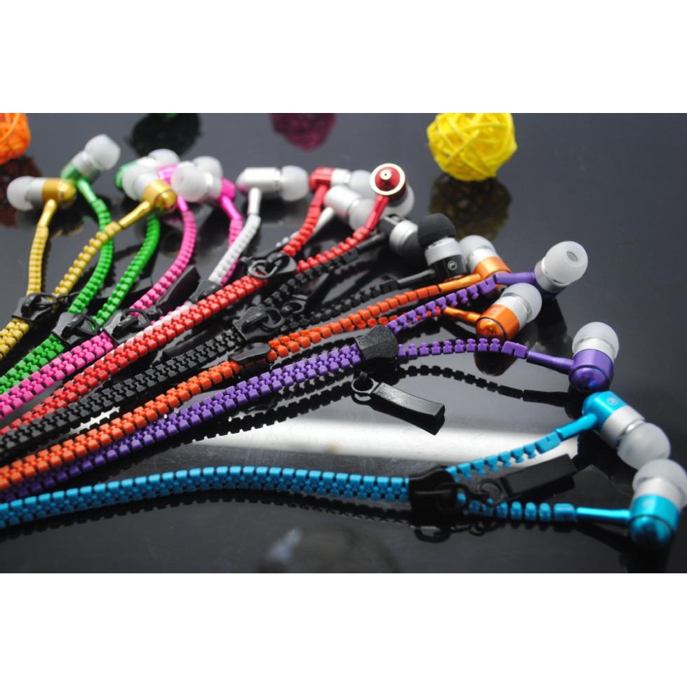 Tai nghe nhét tai có khóa kéo chống rối Zipper -dc1215