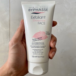 Kem tẩy tế bào chết Byphasse Exfoliant Soothing Face Scrub cho da khô và nhạy cảm ( Trắng Hồng)