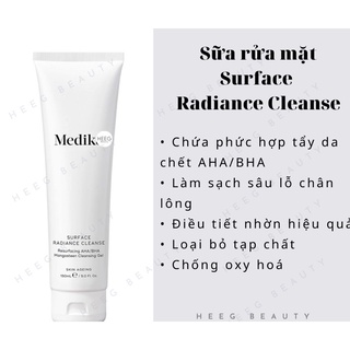 Sữa rửa mặt Medik8 chứa AHA BHA