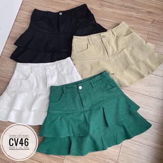 Bigsize Chân váy kaki tầng CV46