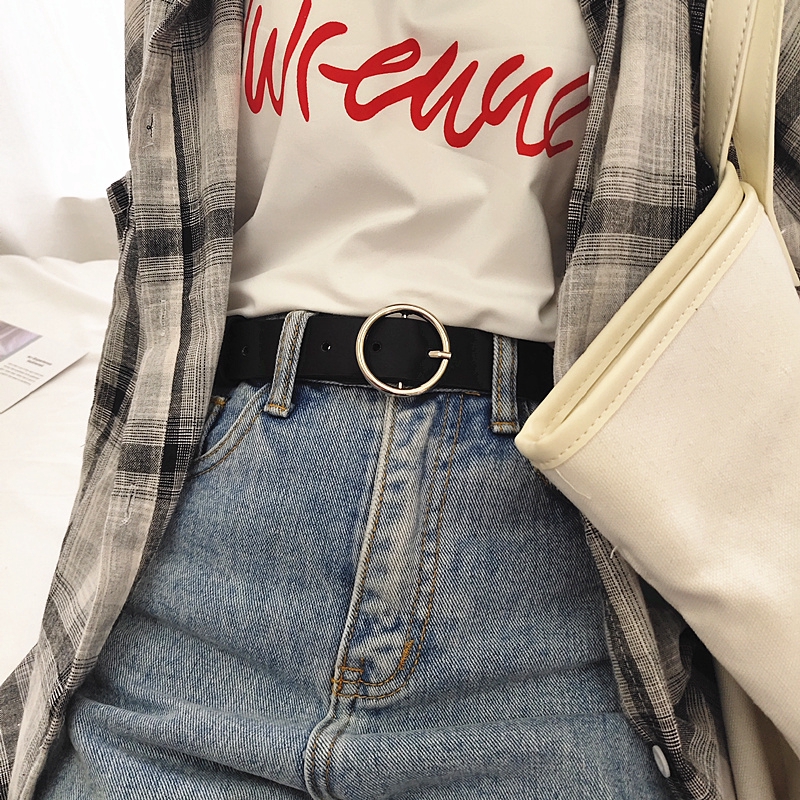 Thắt Lưng Da Kiểu Dáng Đơn Giản Thời Trang Cho Nữ