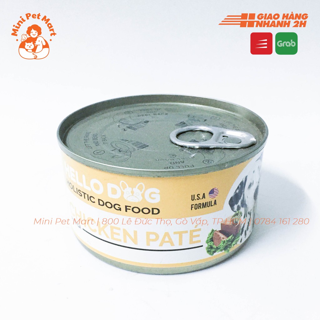 Pate lon hỗn hợp cho chó HELLO DOG - 190g