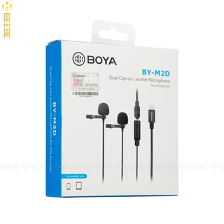 Boya BY-M2D - Cặp Micro Gài Áo Cho Iphone, Ipad Cổng Lightning 6m