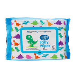 Khăn ướt trẻ em tender soft xanh có mùi 30 tờ