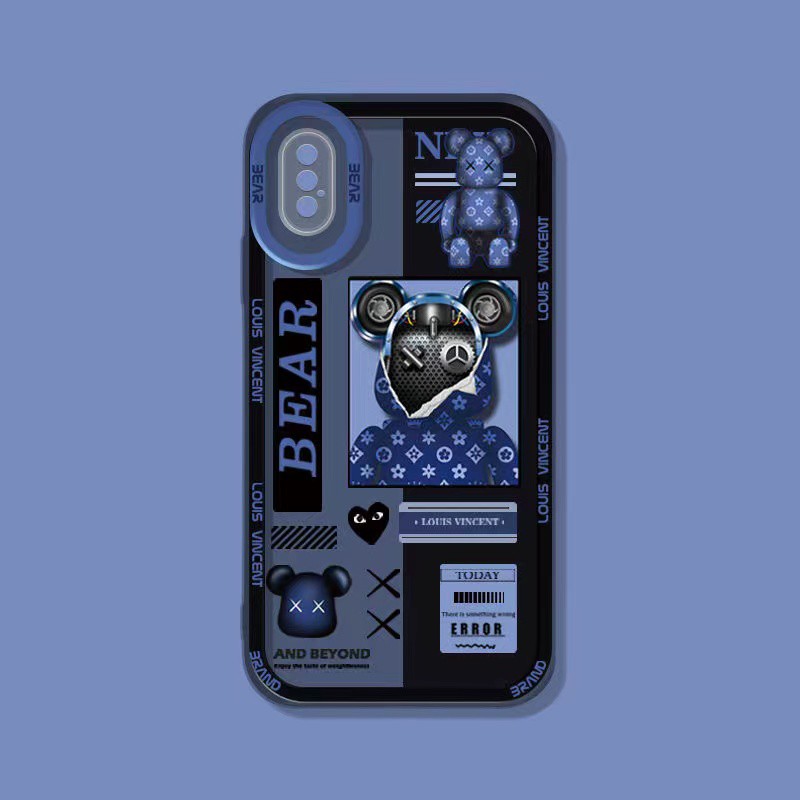 Ốp điện thoại in hình gấu LV thời trang cho Iphone 11 Pro Max 11 7 8 7plus 8plus x Xs Xr Xs Max Se 12 12pro 12ProMax