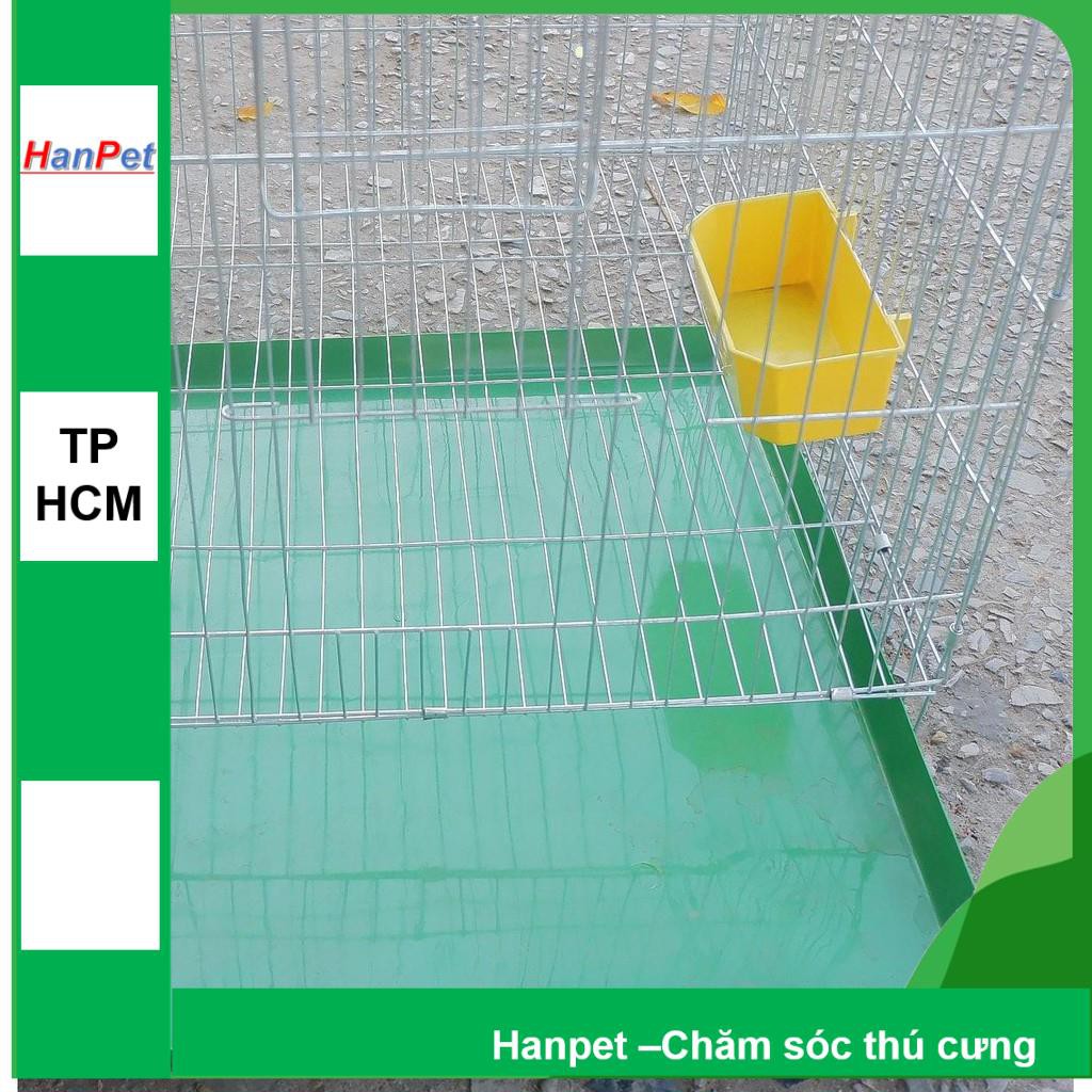 Lồng chim cảnh lắp ghép loại rộng 1 mét (100x50x50cm) ĐỦ PHỤ KIỆN- Lồng thú cưng  bằng kẽm (hanpet 603) Lồng chim b