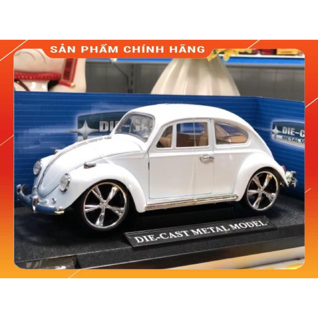 Mô hình xe ô tô cổ Volkswagen Beetle trưng bày cao cấp 1:18 - Xe Mô hình