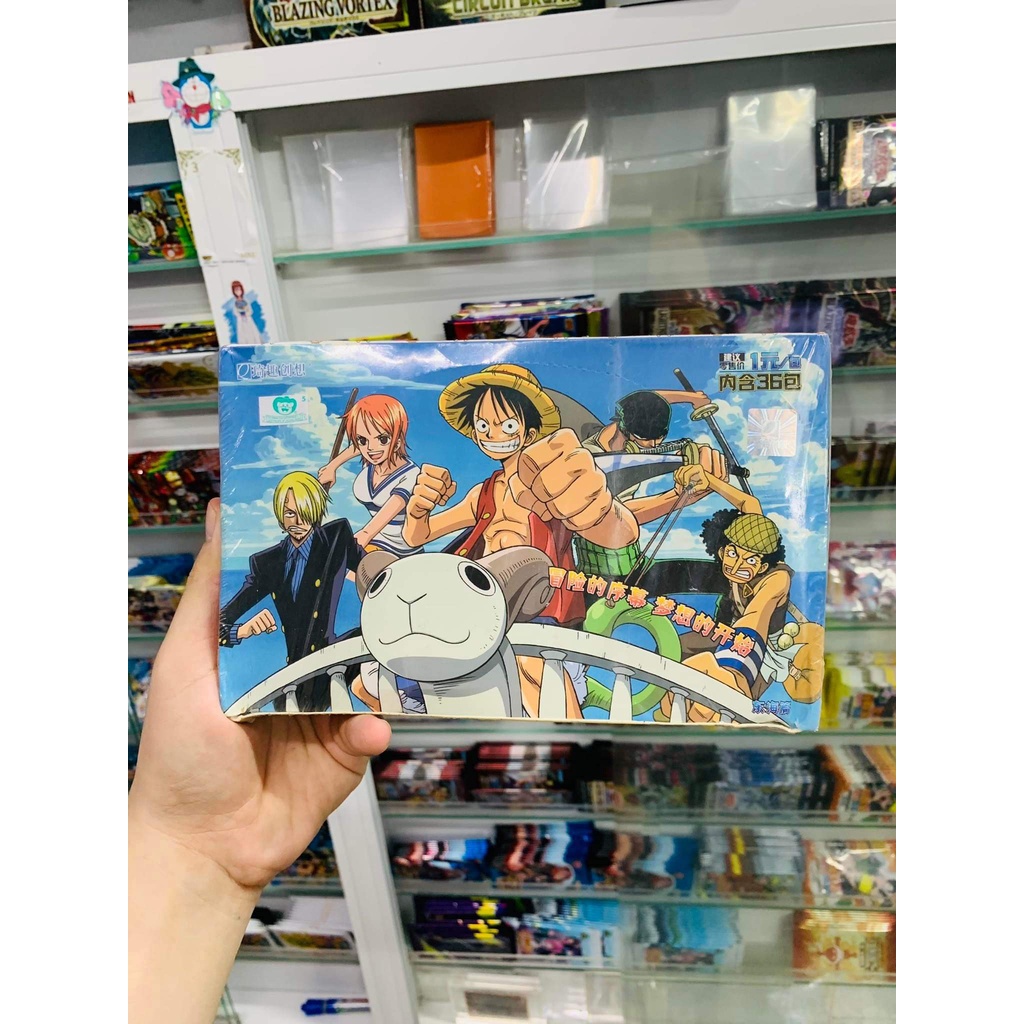 [ Dưa Hấu ] Hộp Thẻ Bài 5 ảnh thẻ nhân phẩm ngẫu nhiên mỗi gói Anime One Piece chibi xinh xắn