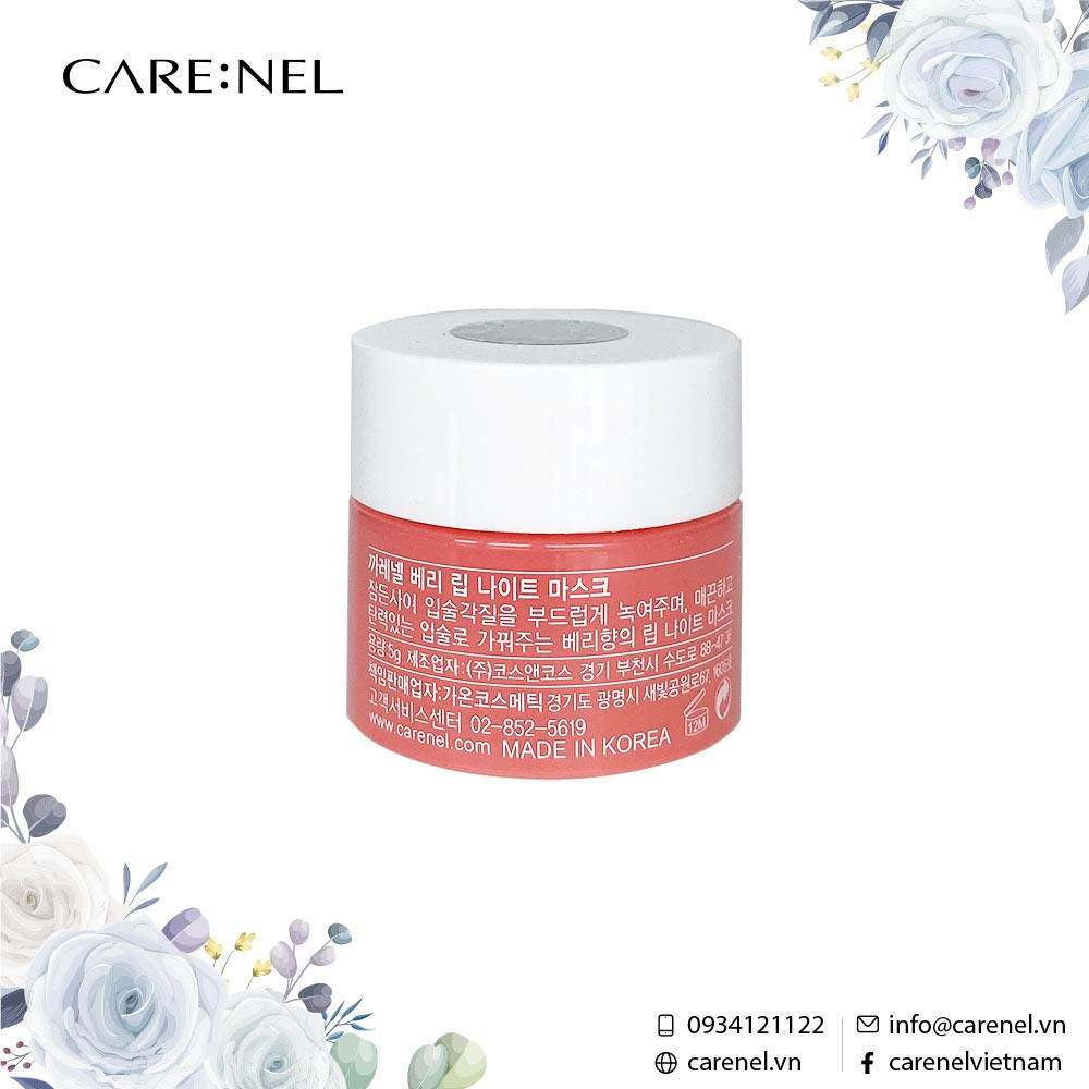 Mặt Nạ Ngủ Môi Care:Nel hương dâu Berry Lip Night Mask 5g và 23g | BigBuy360 - bigbuy360.vn