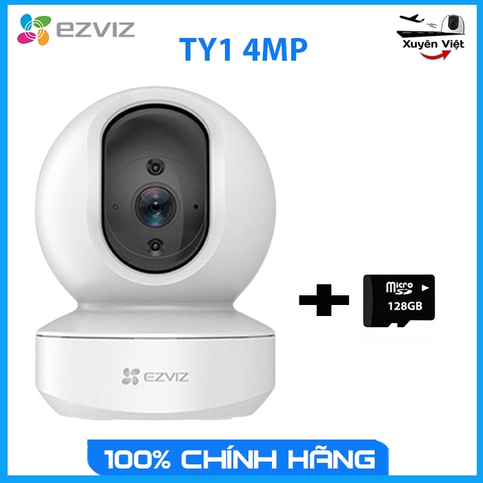 Camera wifi không dây, camera gia đình EZVIZ TY1  wifi 2K 4MP,-Camera Xuyên Việt