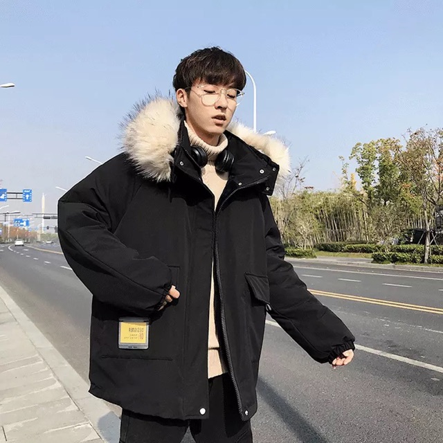Áo khoác nam mũ lông lót lông - Hàng order Quảng Châu | BigBuy360 - bigbuy360.vn