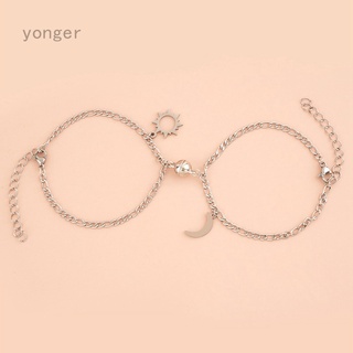 Set 2 vòng tay mặt trăng và mặt trời cho cặp đôi