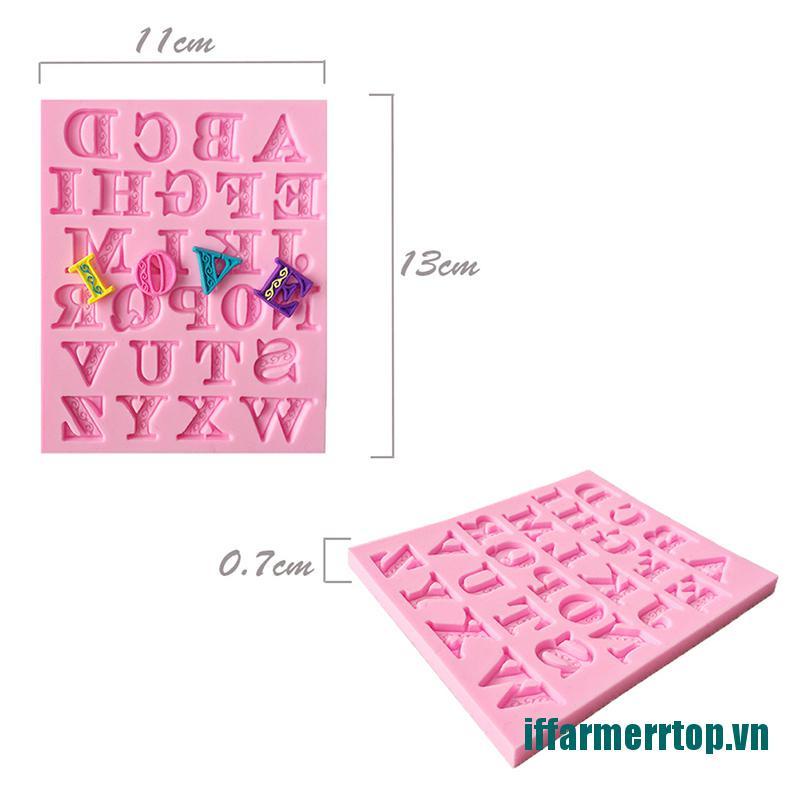 hot&3D English Alphabet Silicone Fondant Mold Cake Chocolate Sugarcraft Cutter Mould