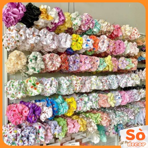 Dây Buộc Tóc, Dây Cột Tóc Scrunchies Dễ Thương- Sò Decor