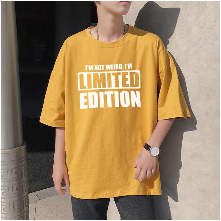 [Áo phông] Áo phông unisex tay lỡ oversize Limited Edition form rộng nam nữ áo thun mùa hè cotton basic chất mềm mát