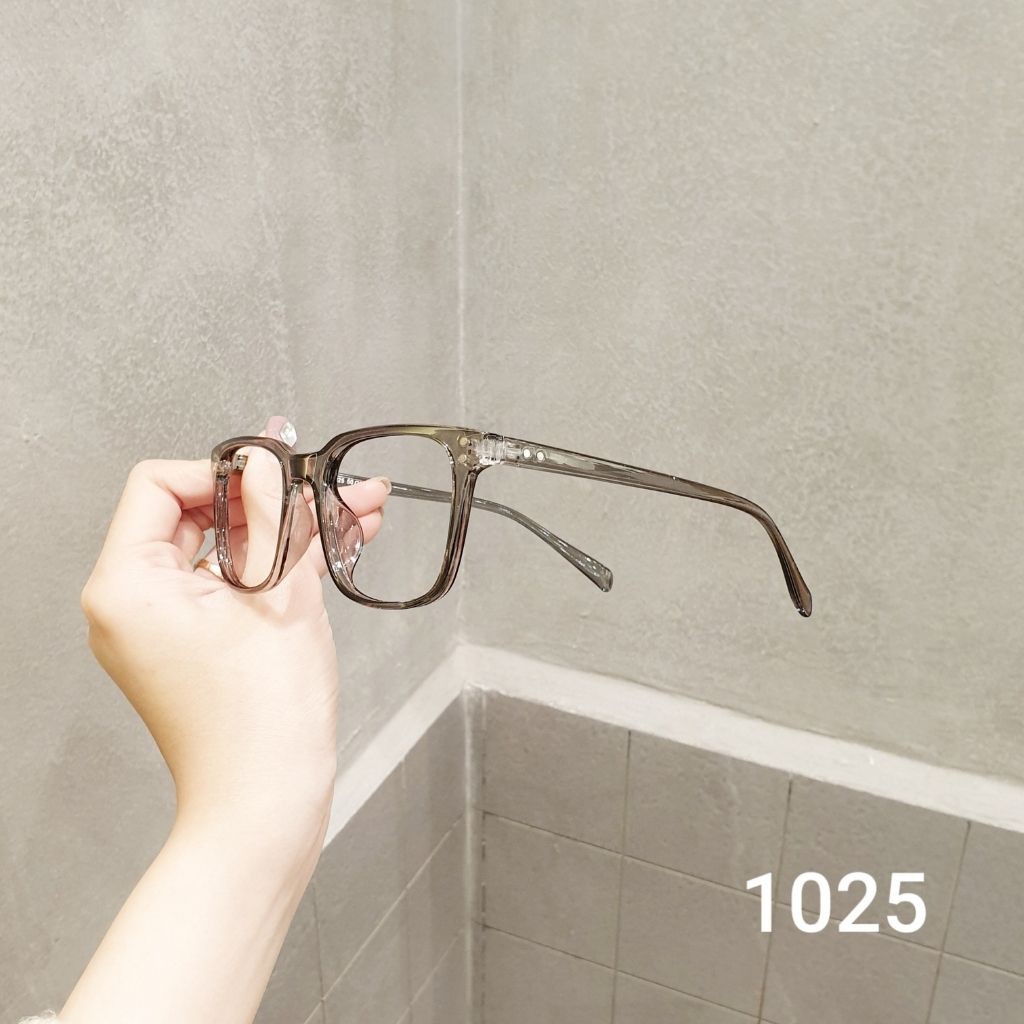 Gọng kính cận nam nữ Qiwa Eyewear,gọng kính cận nhựa dẻo mắt vuông bền đẹp 1025