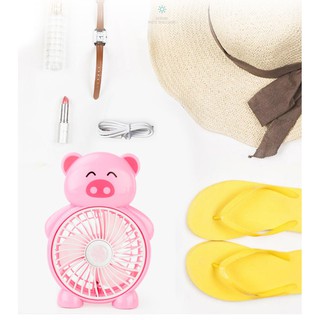 QUẠT MINI 3 CÁNH ĐỂ BÀN HÌNH THÚ 7054