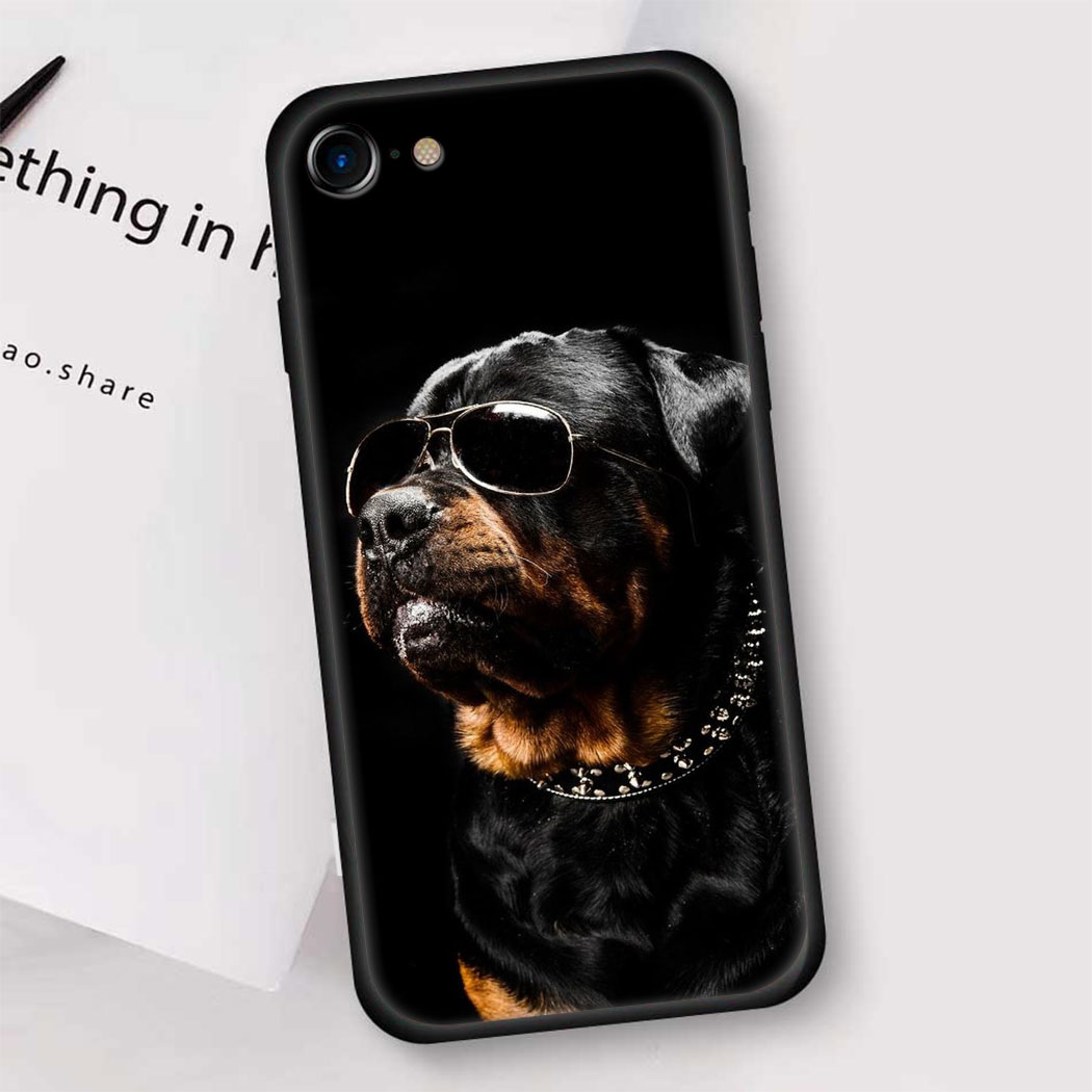 Ốp Điện Thoại Silicon Mềm Hình Chú Chó Rottweiler Cho Iphone 11 Pro Max Se 2020 12 Mini 12 Pro Max