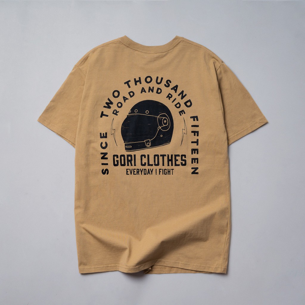 Áo Thun Gori Oldskull - Helmet - Tan