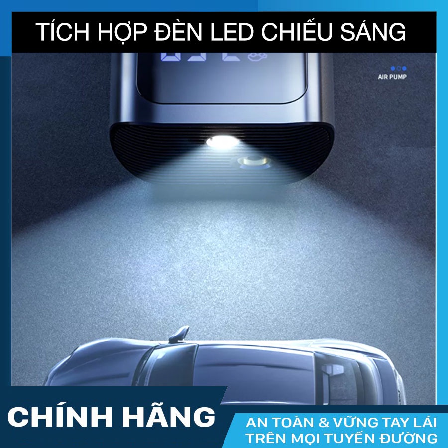 Máy bơm lốp cầm tay dùng pin Laika F1901 dành cho xe hơi - Bảo hành 24 tháng