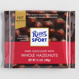 SOCOLA ĐEN NHÂN HẠT DẺ RITTER SPORT 100G
