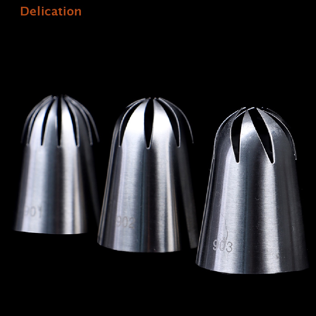 Set 3 Đầu Bắt Kem Trang Trí Bánh Bằng Thép Không Gỉ Tiện Dụng