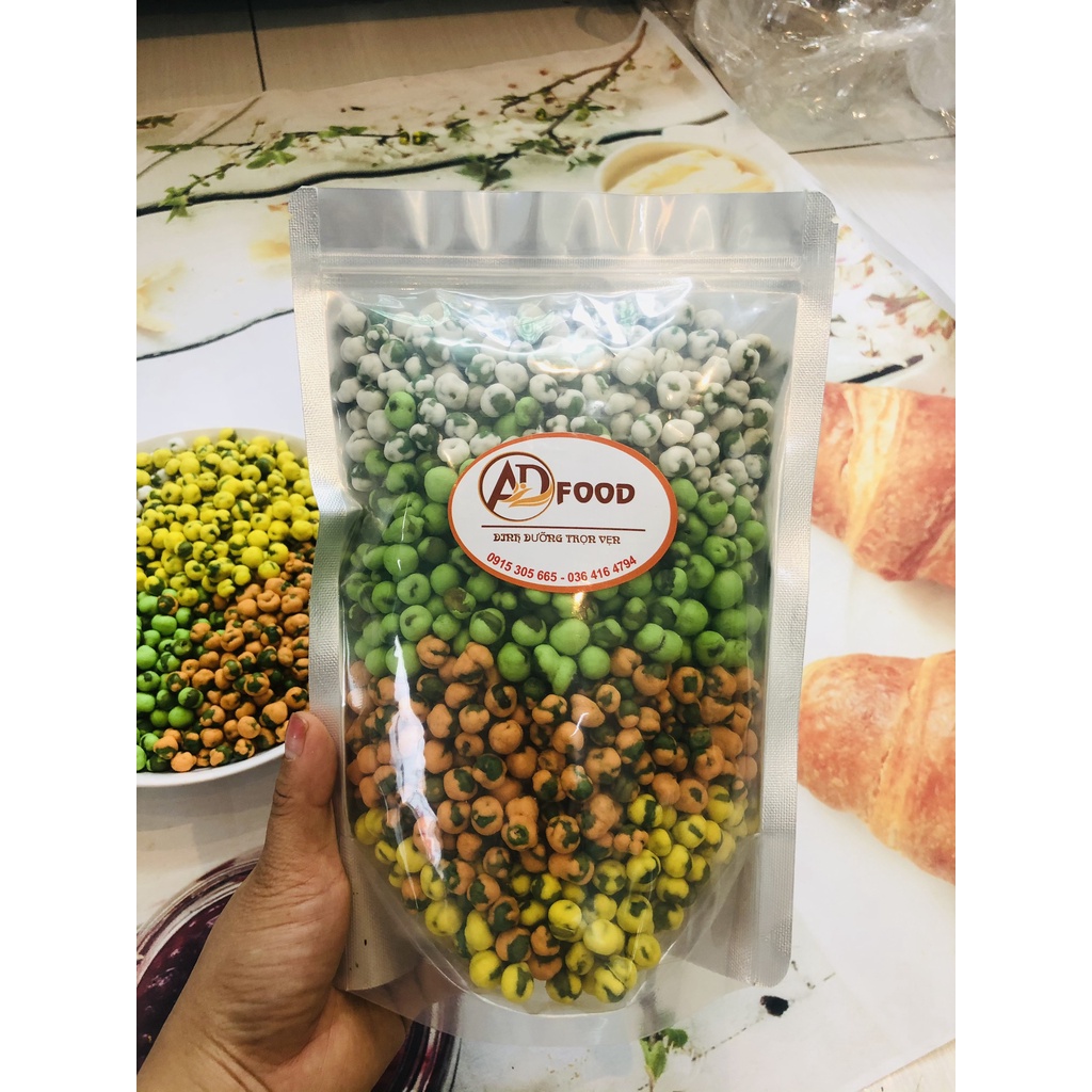 1kg đậu Hà Lan sấy mix 4 vị thơm ngon
