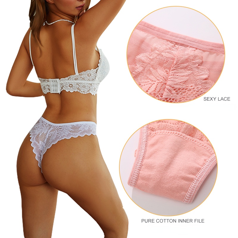 Bộ 3 Quần Lót Nữ Mềm Mại Phối Ren Gợi Cảm