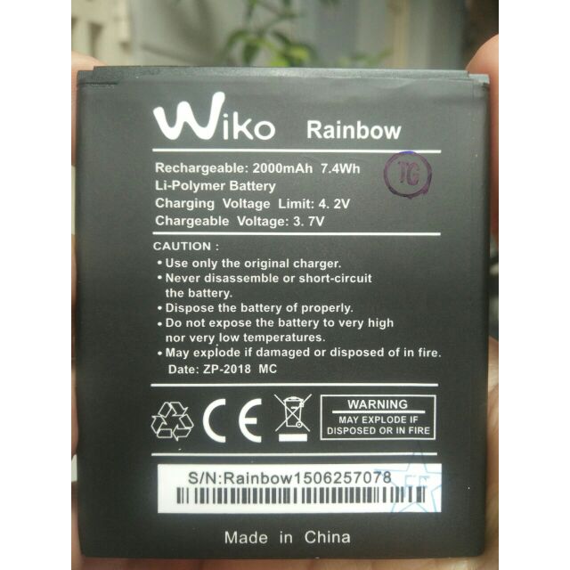 Pin Wiko Rainbow/Rainbow Lite/Rainbow Jam/ Rainbow Up