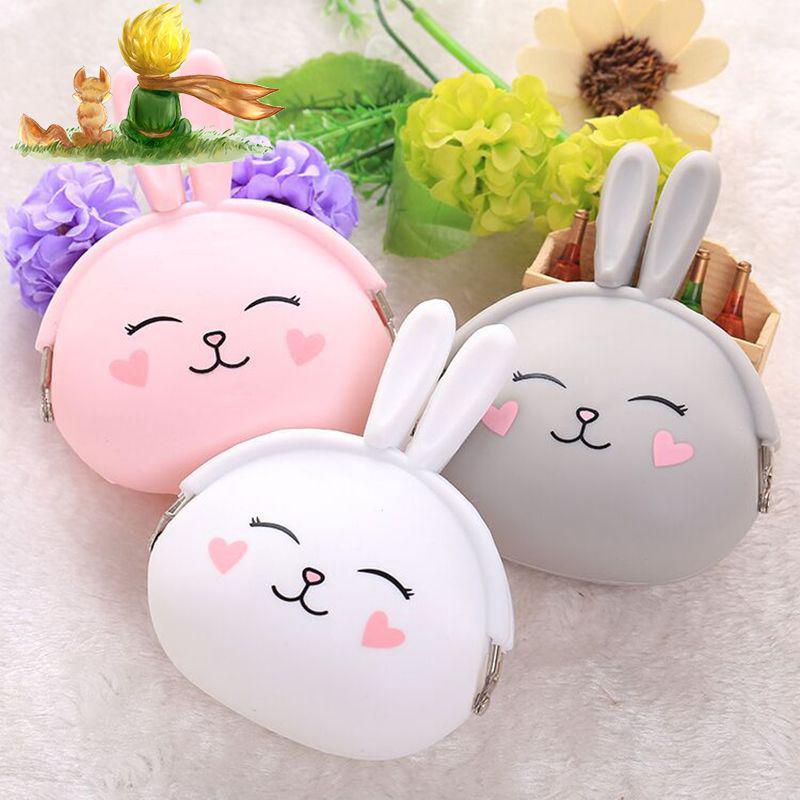 Ví Silicon Đựng Tiền Xu Hình Thỏ Xinh Xắn