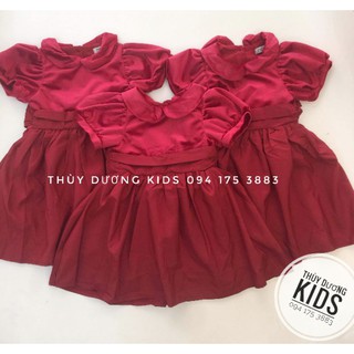 Váy Next công chúa màu đỏ dư xịn cho bé gái diện noel, tết- có ảnh khách mặc siu đẹp😍