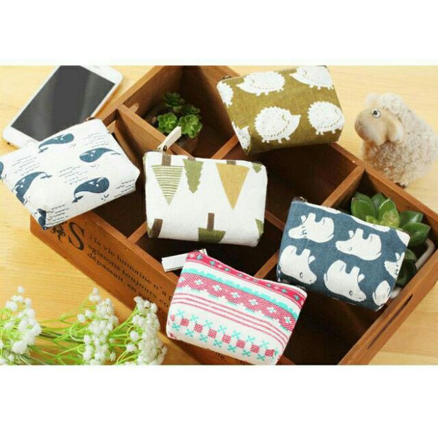 Ví Túi đựng tiền mini CANVAS siêu hót