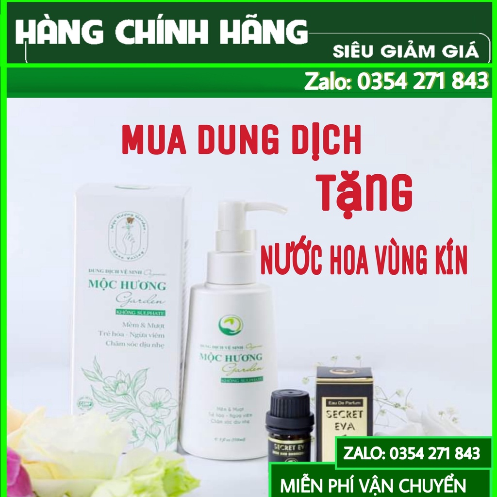 [Mua 1 tặng 1] Dung dịch vệ sinh organic Mộc Hương Garden - Thanh mộc Hương Chính Hãng