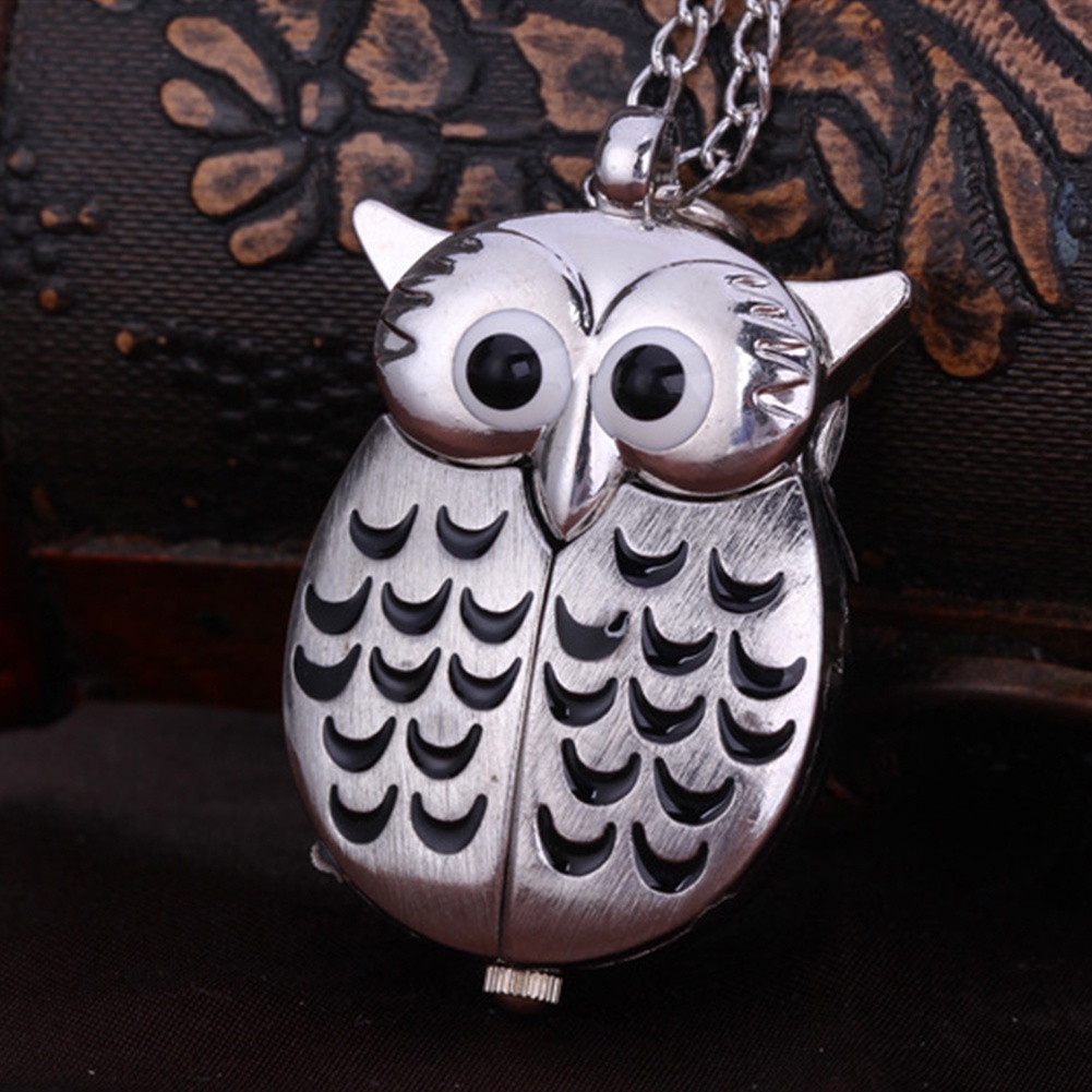 Đồng hồ quả quýt bỏ túi thiết kế chim cú hoạt hình độc đáo