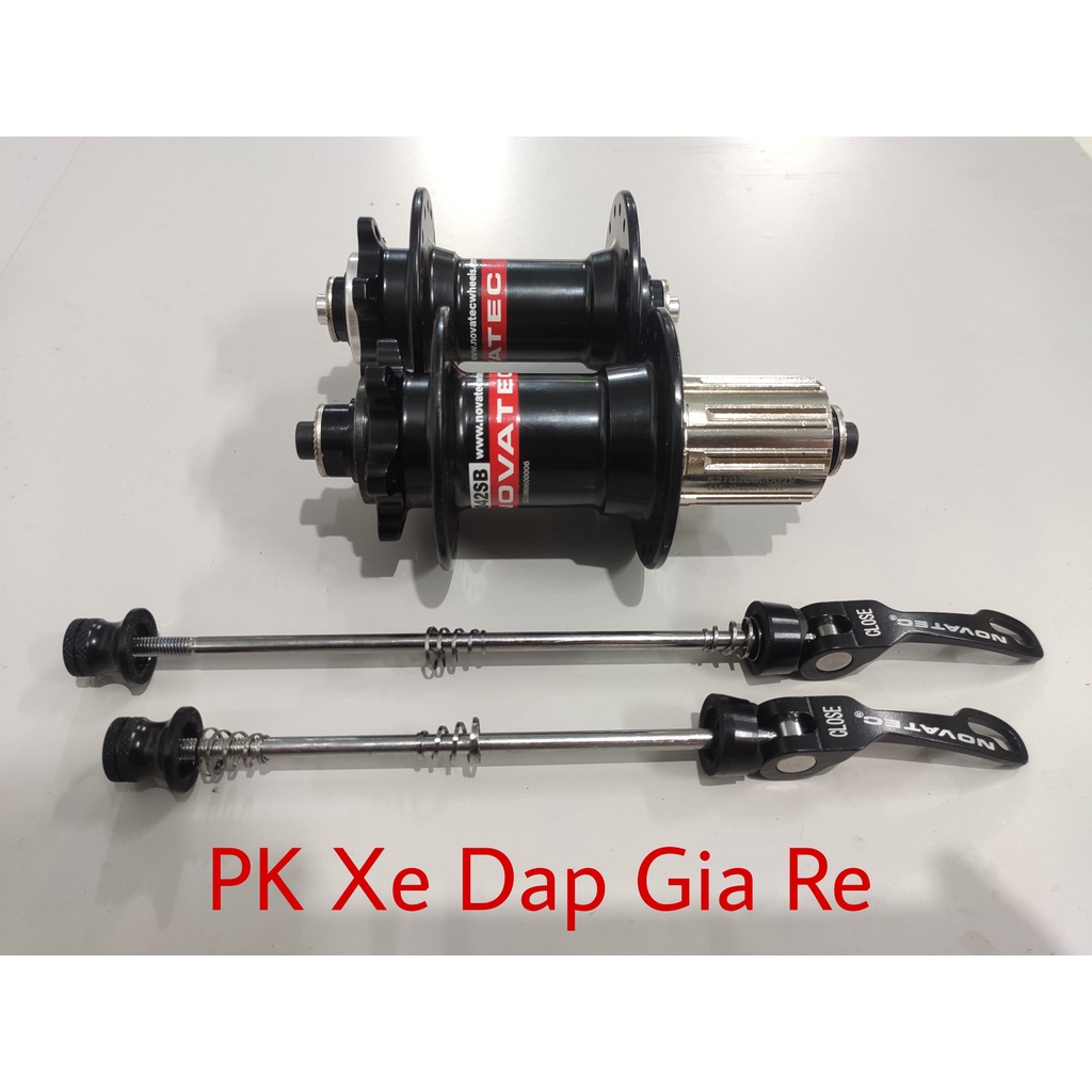 Bộ MOAY Ơ  xe đạp NOVATEC D041/D042SB - 28, 32 lỗ chạy bạc đạn, phanh đãi, líp thả 8, 9, 10, 11