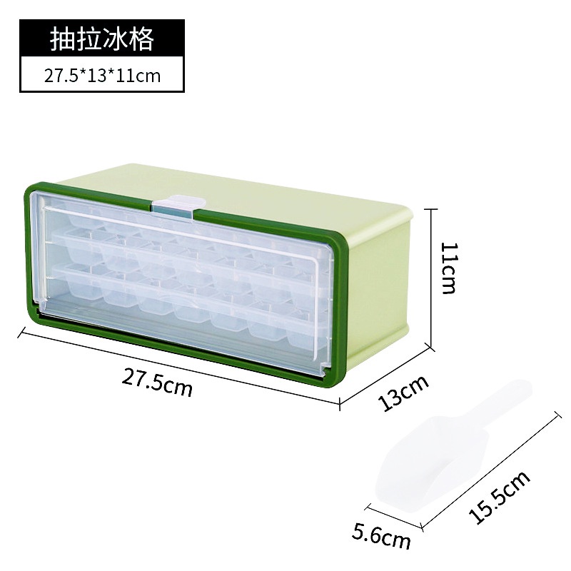 Set khay làm đá viên tổ ong có hộp đựng TAILI hai lớp/ ba lớp silicone vui nhộn cho bé (Có bán lẻ khay làm đá viên)