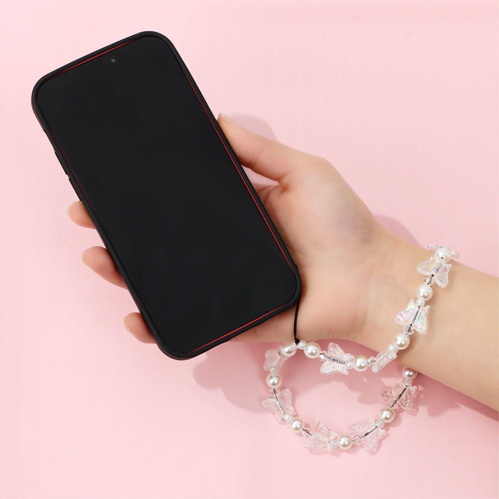 Dây Treo Điện Thoại Chống Thất Lạc Hình Bươm Bướm Dễ Thương Cho Nữ