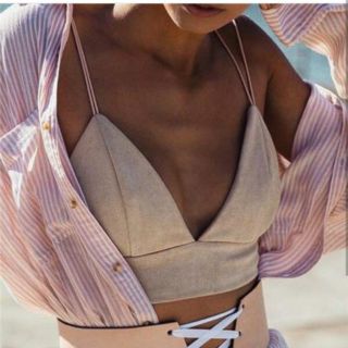 Áo hai dây croptop bralette bra