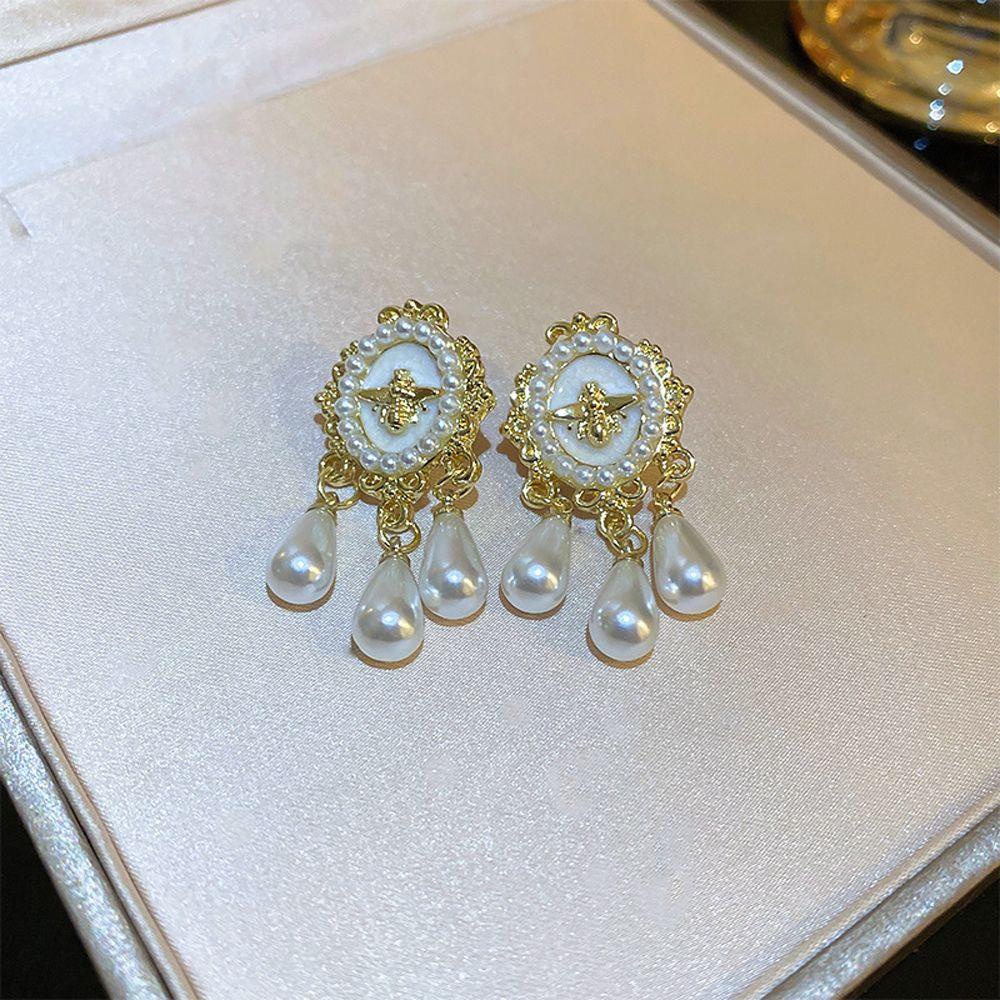 Khuyên Tai Hình Giọt Nước Phong Cách Pháp Thời Trang Cho Nữ