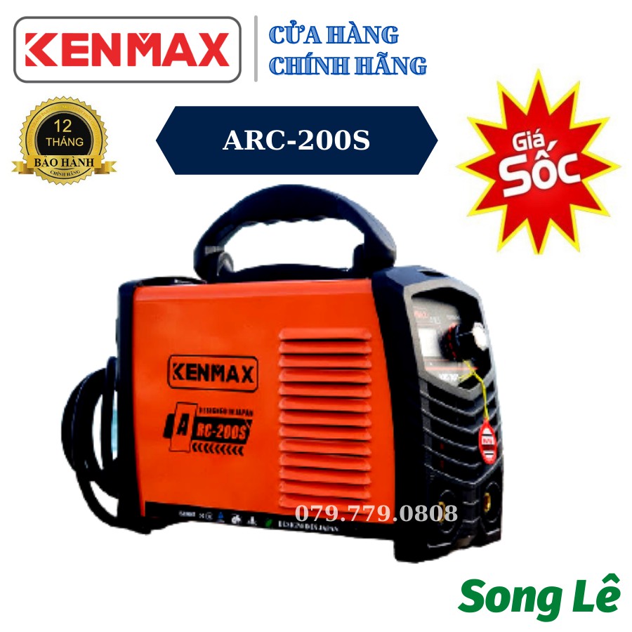 Máy hàn điện tử INVERTER - Gia đình- thợ- KENMAX ARC200S - BH chính hãng 12 tháng