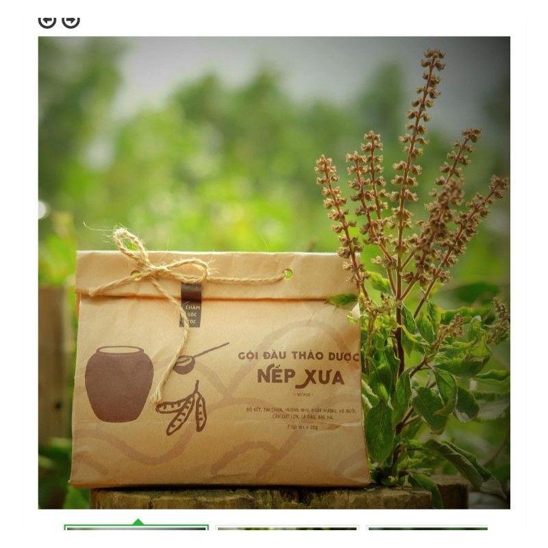 GỘI ĐẦU NẾP XƯA VIETHERB GÓI 7 TÚI LỌC