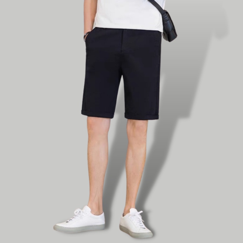 Quần short nam cạp chun vải tuyết mưa co giãn nhẹ dáng công sở tây âu-Trend Clothing Store!