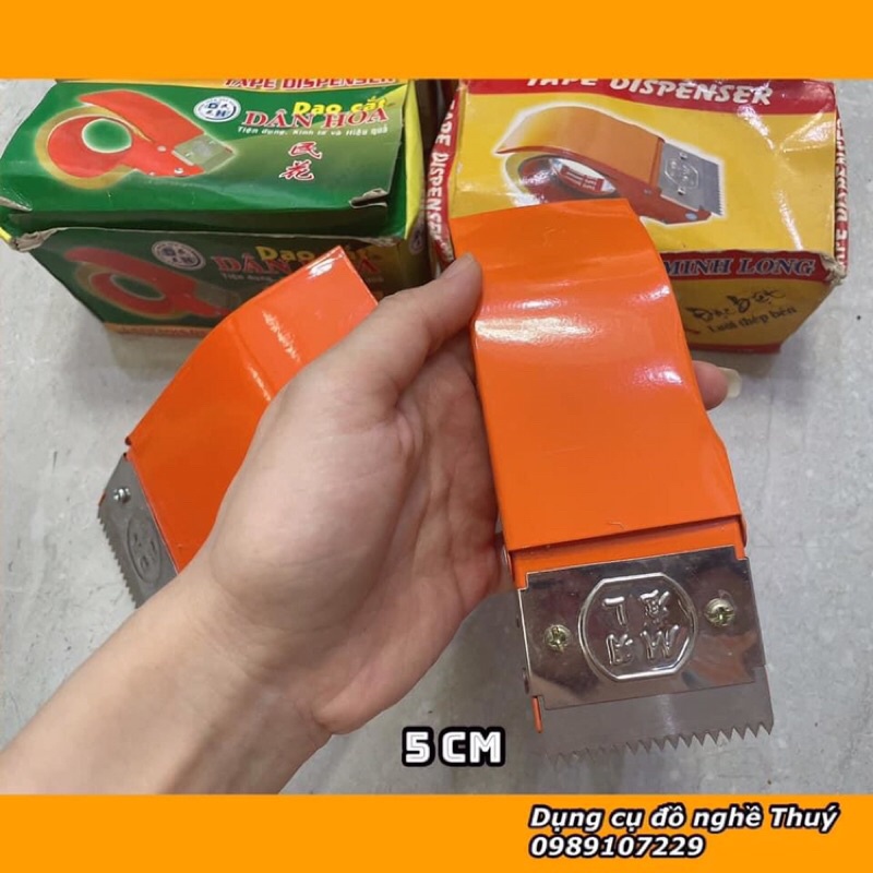 Dao Cắt Băng Keo Dân Hoa Cầm Tay 5Cm-6Cm, Bằng Sắt Chính Hãng
