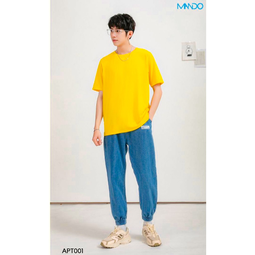 Áo Phông Áo Thun Nam MANDO Trơn Cotton Kiểu Dáng Basic Phong Cách Thời Trang Hàn Quốc APT01 | BigBuy360 - bigbuy360.vn