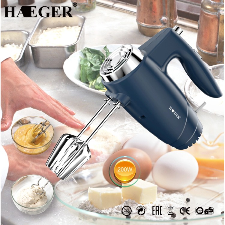 Máy đánh trứng cầm tay 200W HAEGER HG-6688